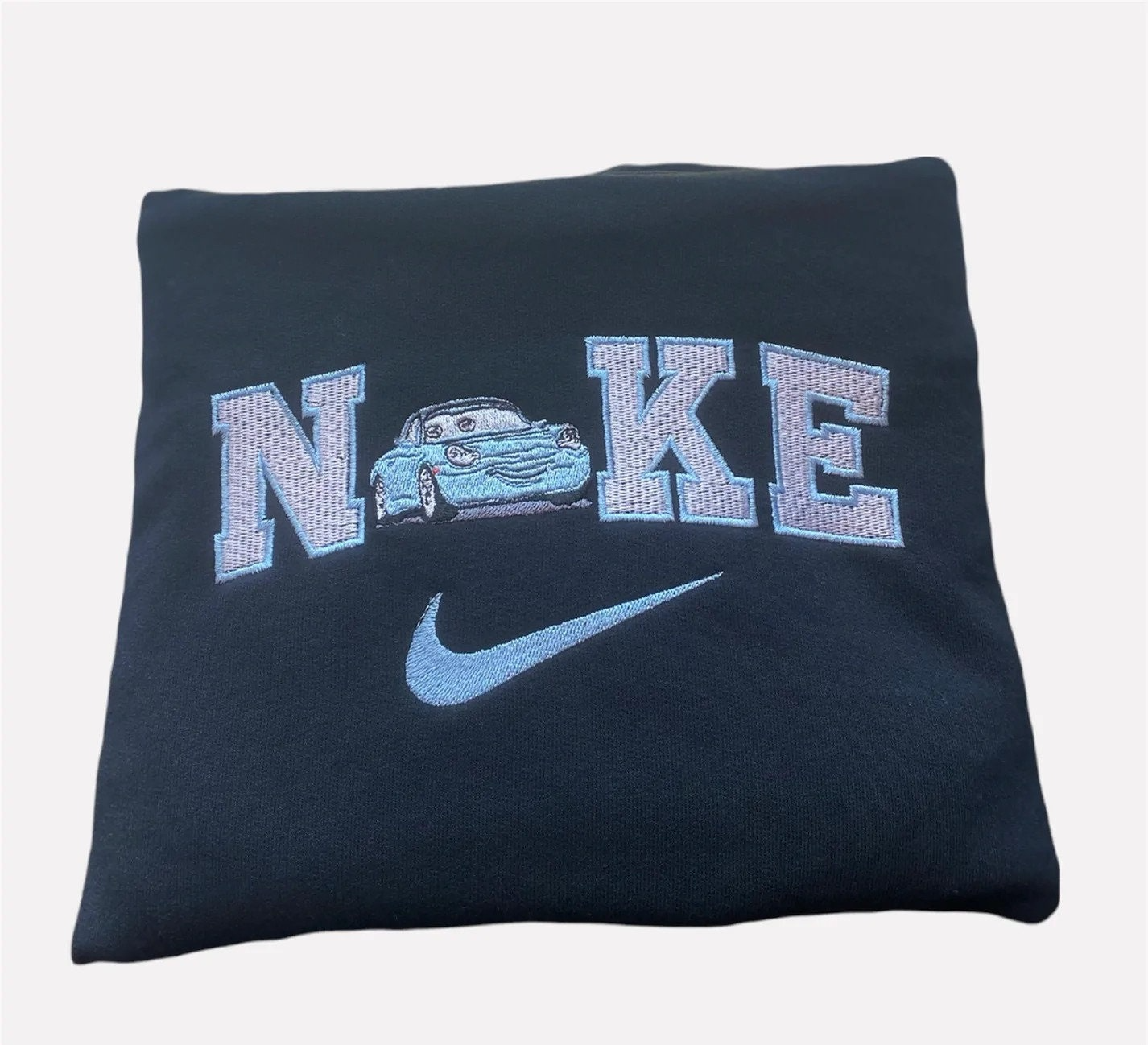 Premium Embroidered Sally Cars Lightning Mcqueen Matching Nike Sweatshirt Premium Embroidered Sally Cars Lightning Mcqueen Matching Nike Sweatshirt