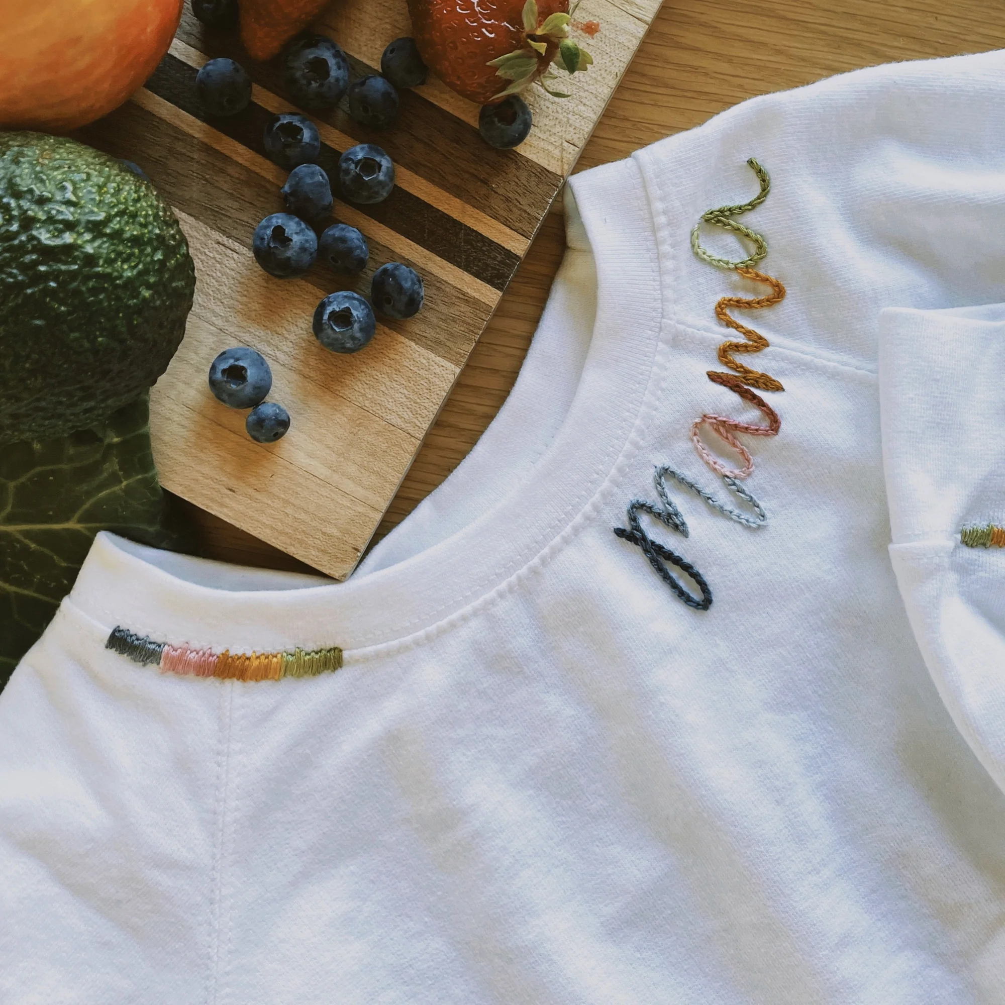Rainbow Mama Embroidered New Mother Gift Sweatshirt Rainbow Mama Embroidered New Mother Gift Sweatshirt