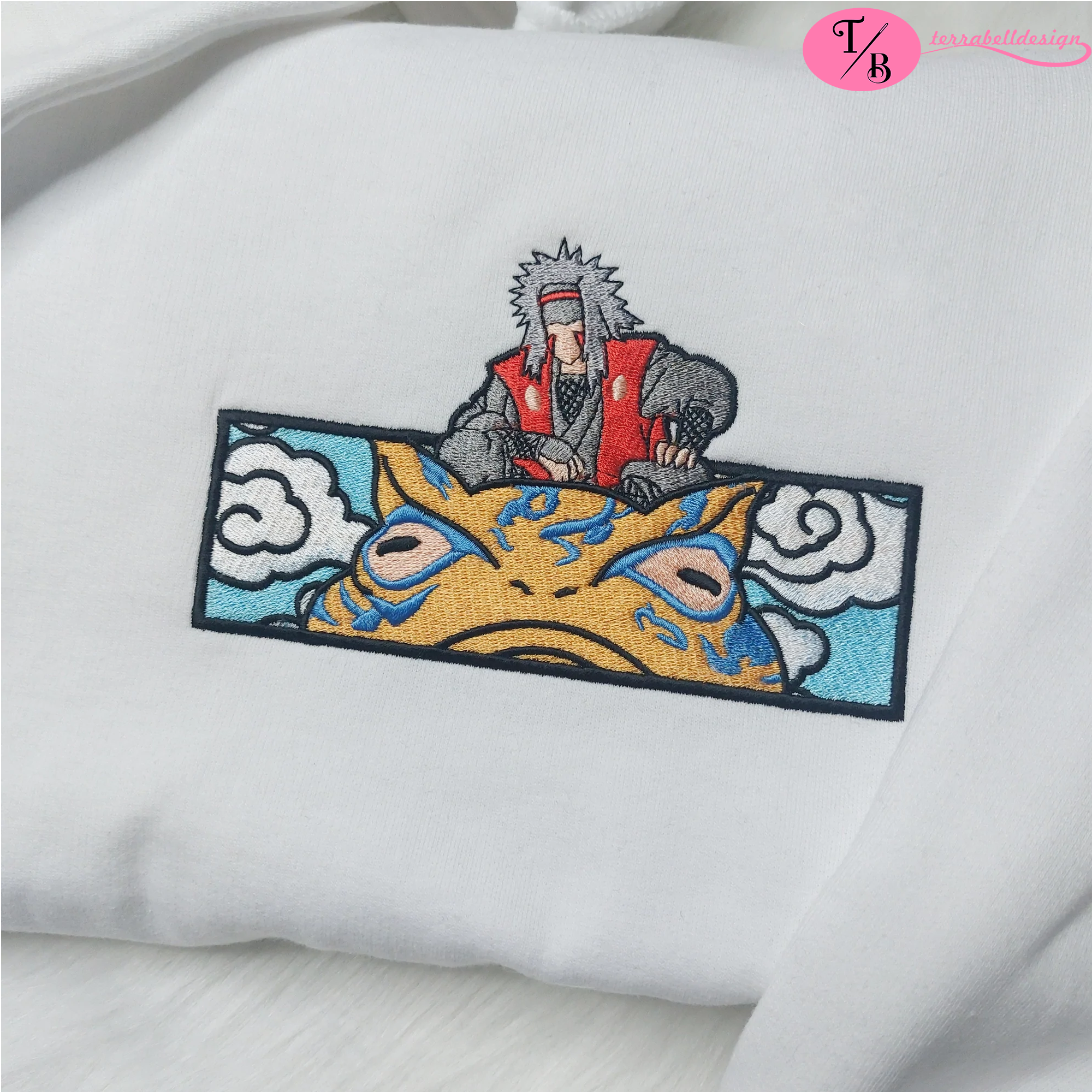 Jiraiya Naruto Embroidered Sweatshirt Anime Jiraiya Naruto Embroidered Sweatshirt Anime