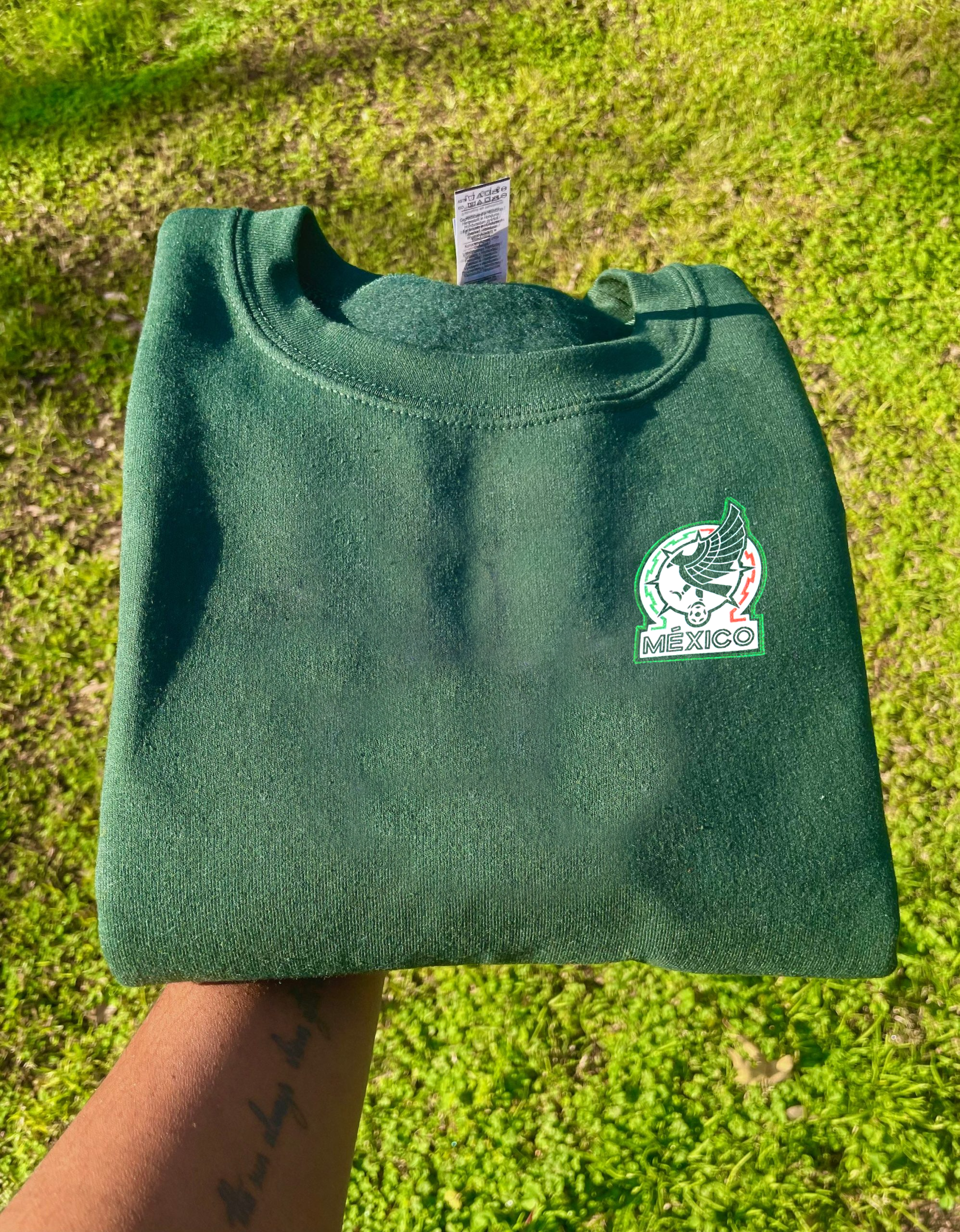 Mexico Football Logo Embroidered Sweatshirt Fifa World Cup 2022 Mexico Football Logo Embroidered Sweatshirt Fifa World Cup 2022