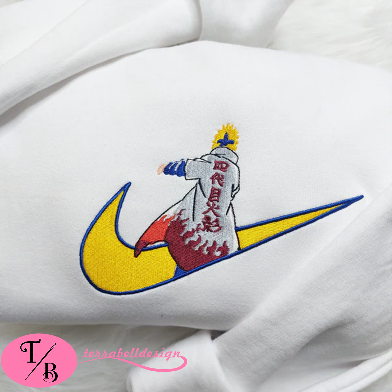 Naruto Nike Design Embroidered Unisex Sweatshirt Naruto Nike Design Embroidered Unisex Sweatshirt