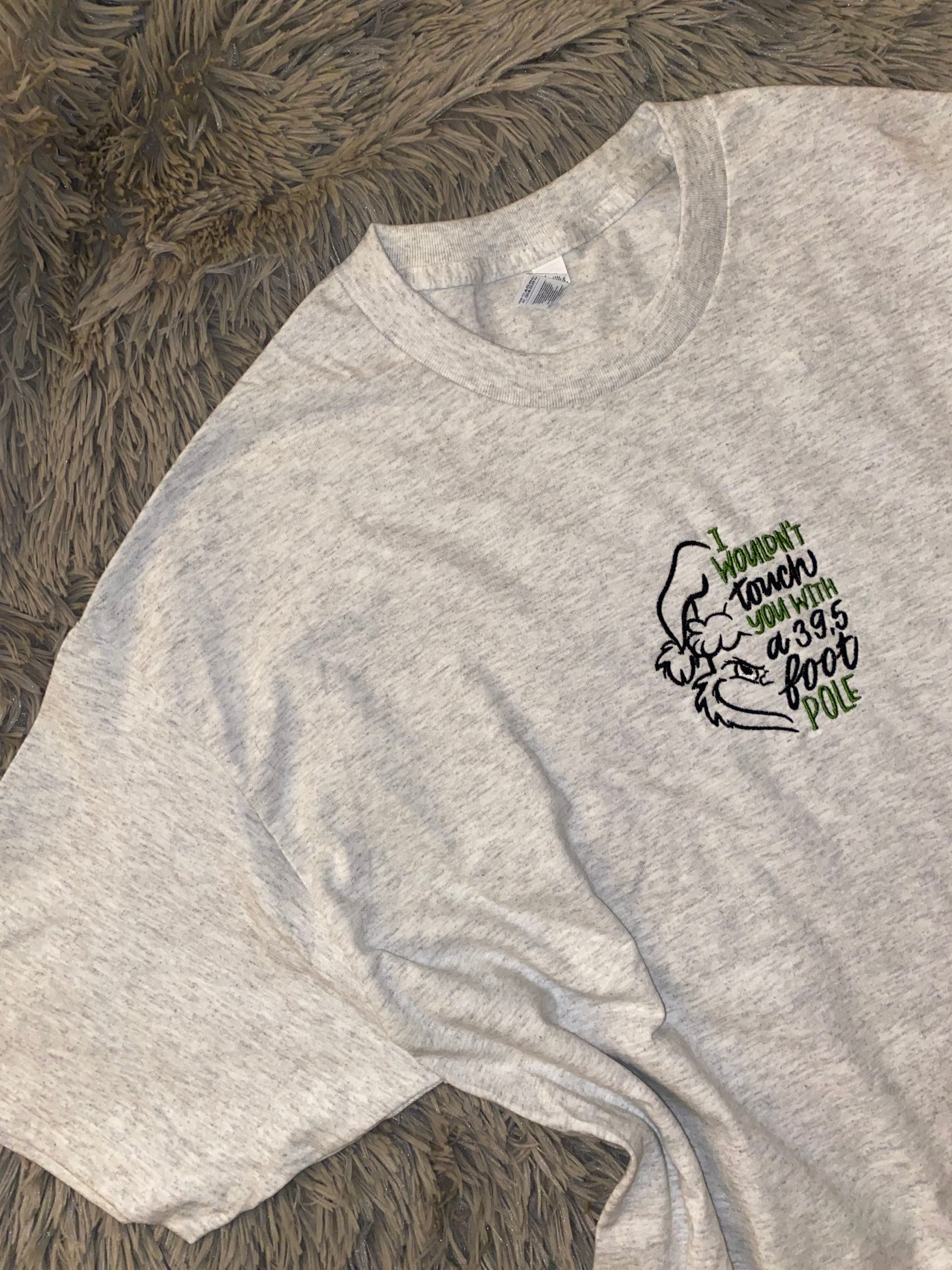 Christmas Grinch Embroidered Sweatshirt Crewneck Christmas Grinch Embroidered Sweatshirt Crewneck