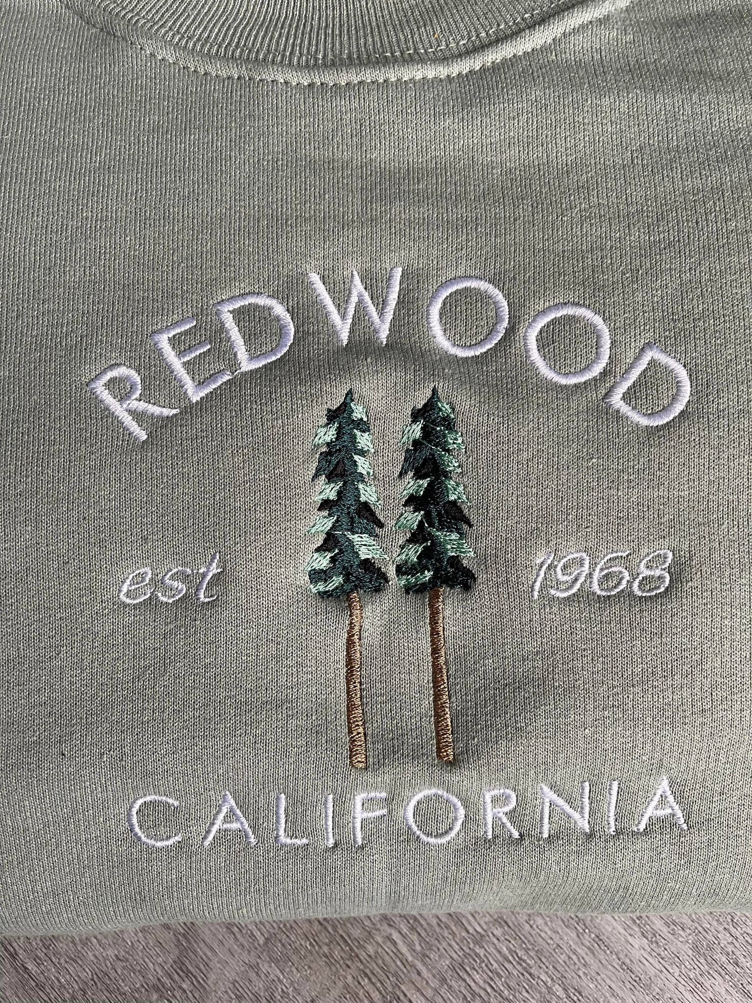 Redwood Embroidered Sweater Crewneck Redwood Embroidered Sweater Crewneck