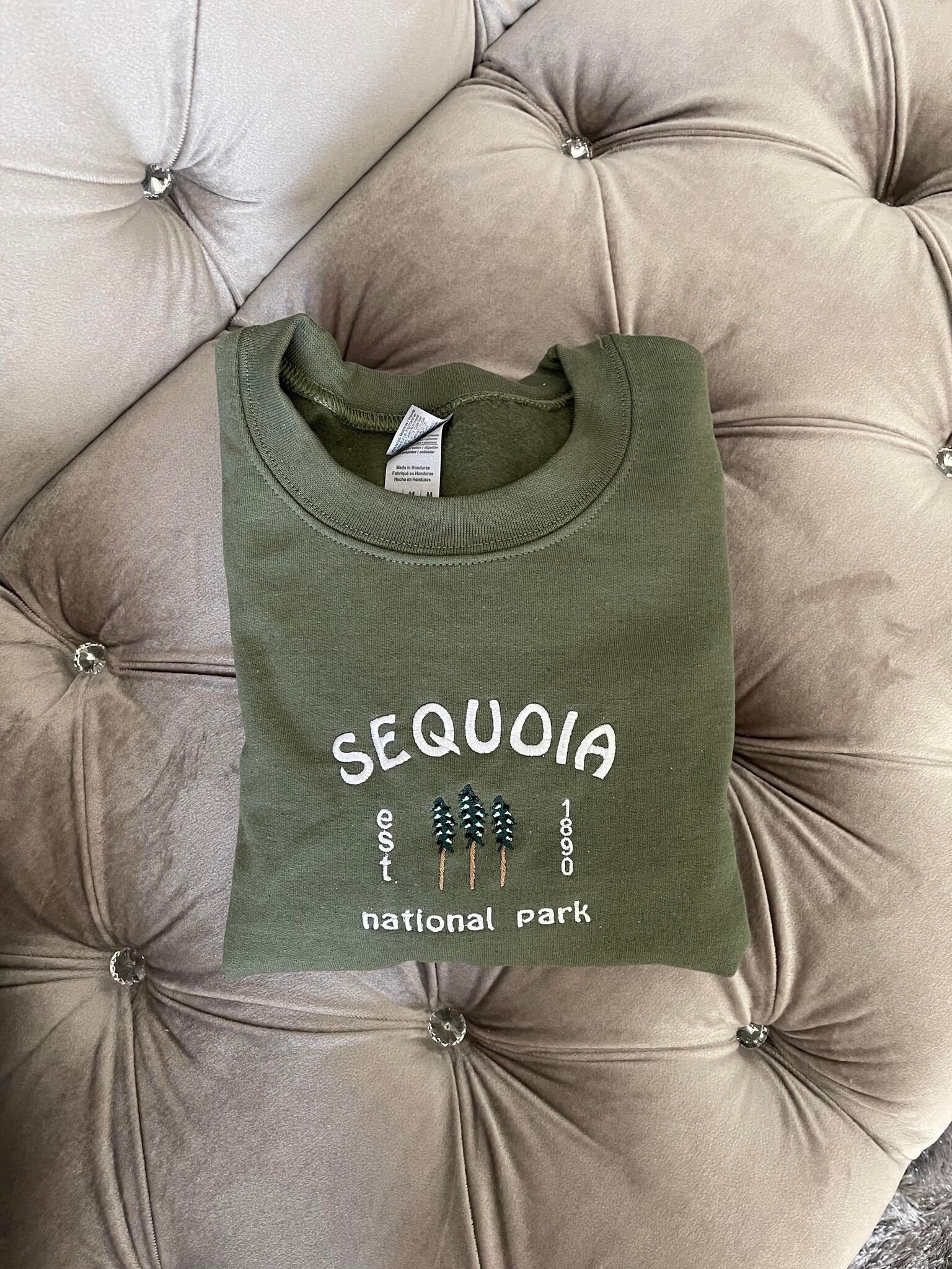Sequoia Embroidered Sweater Crewneck Hoodie Sequoia Embroidered Sweater Crewneck Hoodie