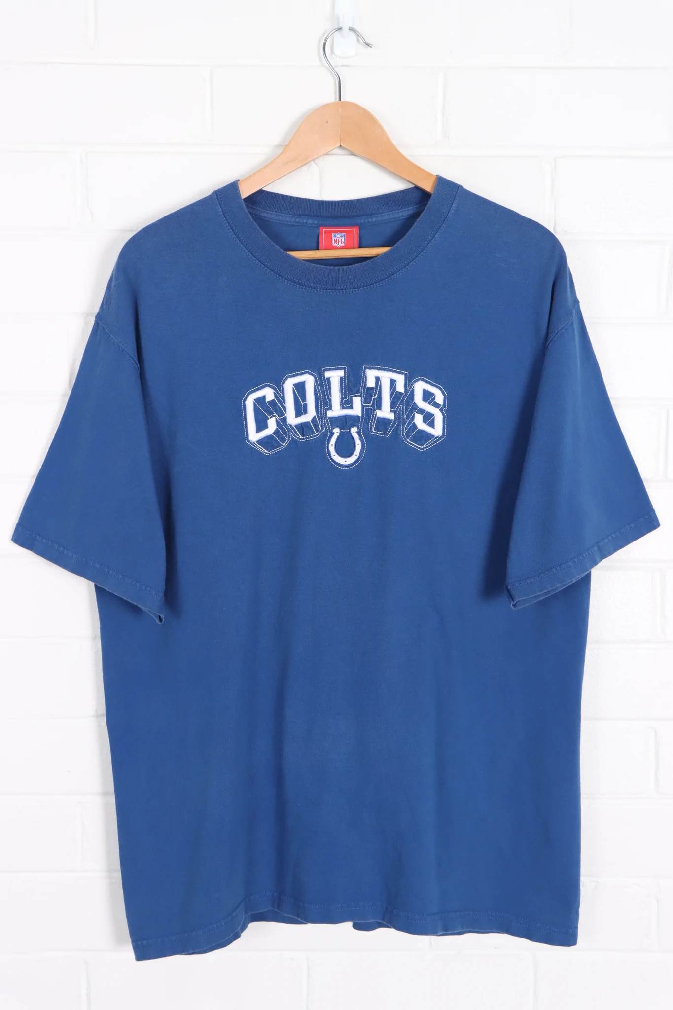 NFL Indianapolis Colts Embroidered Logo T-Shirt NFL Indianapolis Colts Embroidered Logo T-Shirt