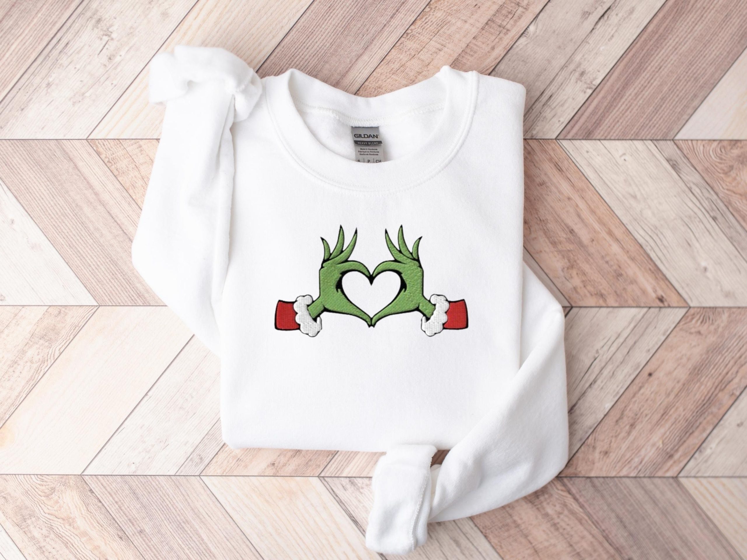 Whoville Embroidered Christmas Crewneck Sweatshirt Whoville Embroidered Christmas Crewneck Sweatshirt