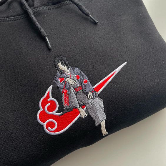 Limited Naruto Akatsuki Cloud Itachi Uchiha Embroidered Sweatshirt Crewneck Limited Naruto Akatsuki Cloud Itachi Uchiha Embroidered Sweatshirt Crewneck