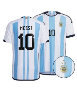 Argentina Messi World Cup 3-Star Soccer 2022 Jersey Kit