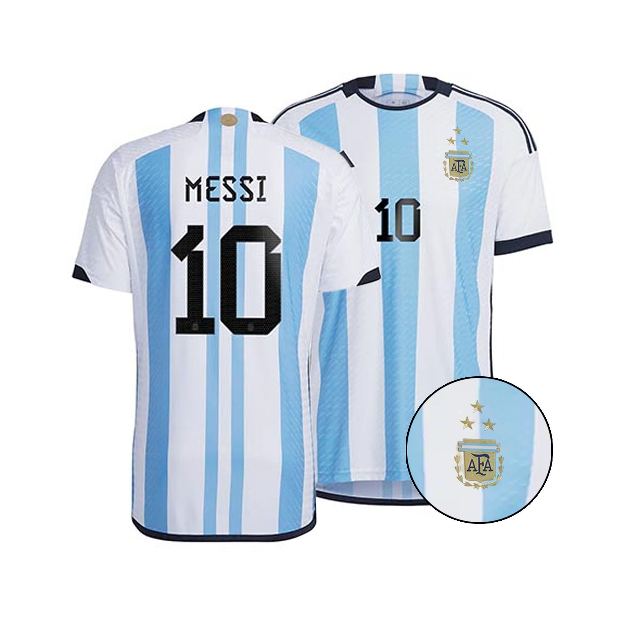 Argentina Messi World Cup 3-Star Soccer 2022 Jersey Kit Argentina Messi World Cup 3-Star Soccer 2022 Jersey Kit