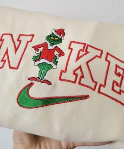 Embroidered Grinch Christmas Sweatshirts Hoodies For Couple