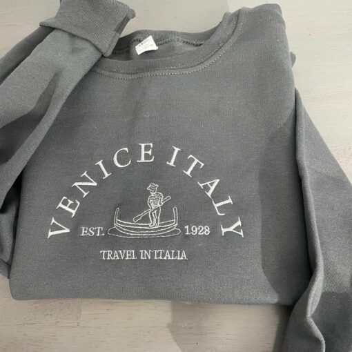 Custom Venice Italy Embroidered Sweatshirt Shirt
