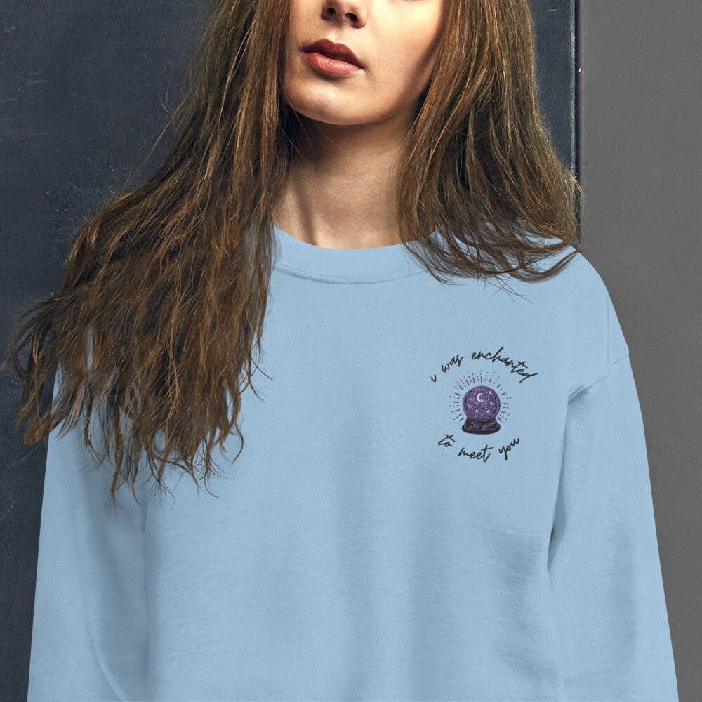 Embroidered Enchanted Crystal Ball Taylor Swift Unisex Sweatshirt Embroidered Enchanted Crystal Ball Taylor Swift Unisex Sweatshirt
