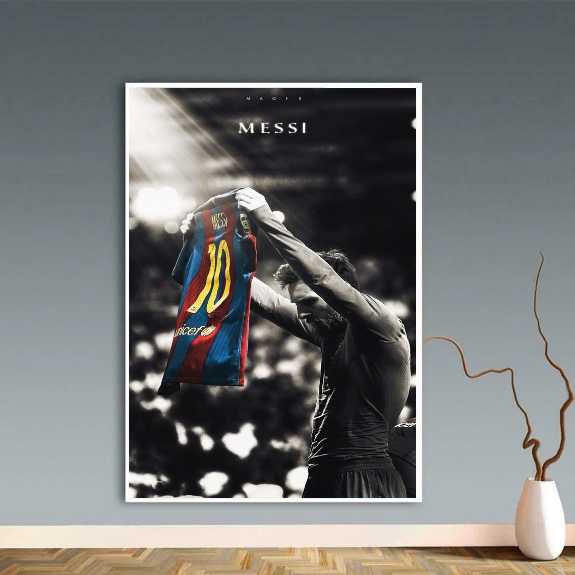 Lionel Messi Sports Poster Painting Art Wall Canvas Lionel Messi Sports Poster Painting Art Wall Canvas
