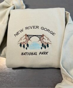 New River Gorge Virginia Park Embroidered Sweatshirt Shirt