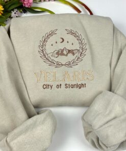 Embroidered Velaris City of Starlight Crewneck Sweatshirt