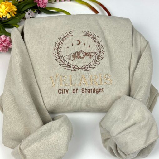 Embroidered Velaris City Of Starlight Crewneck Sweatshirt