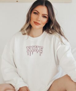 Embroidered Vintage Drip Sweatshirt Shirt