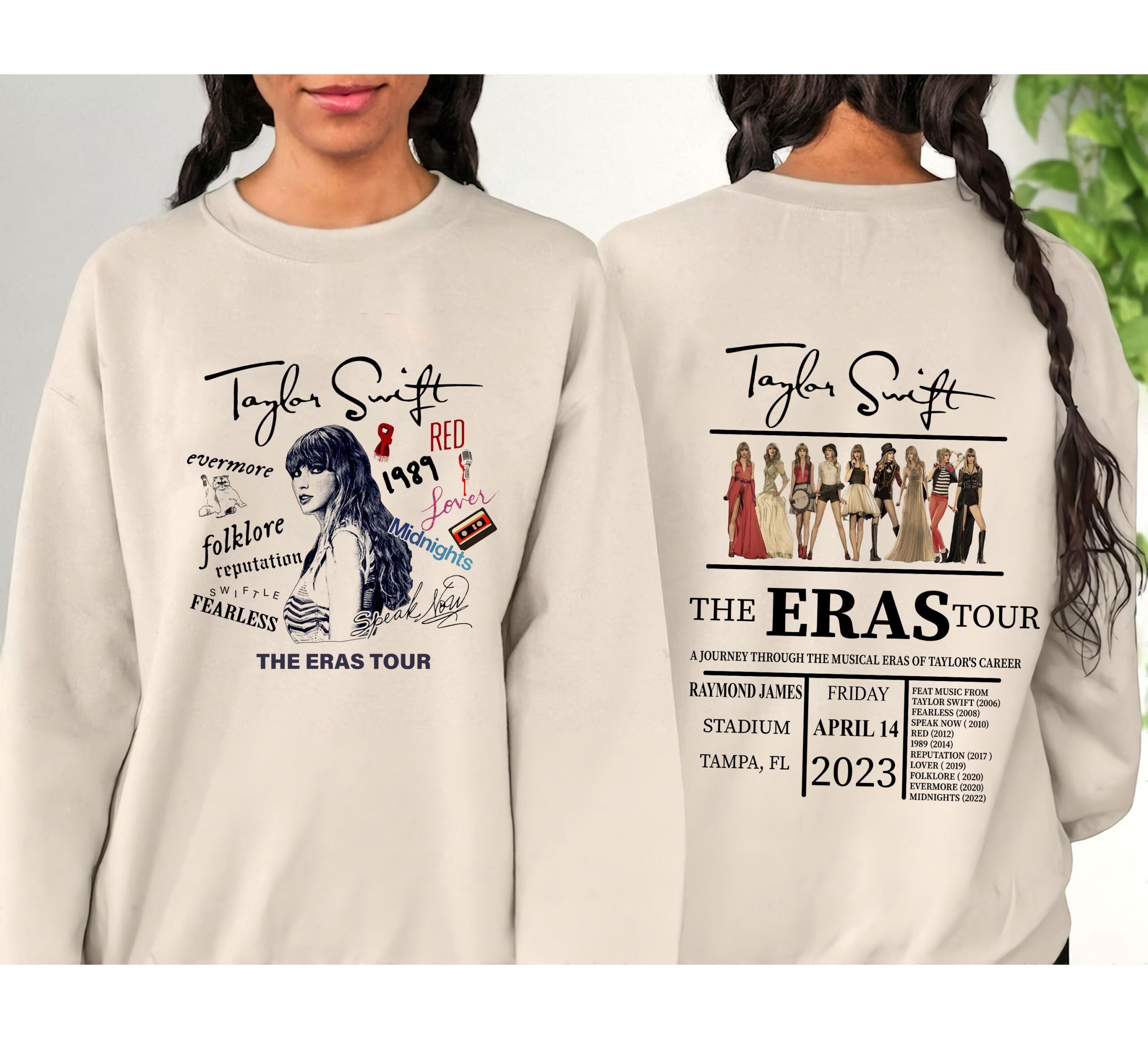 Custom The Eras Tour Sweatshirt Shirt Custom The Eras Tour Sweatshirt Shirt