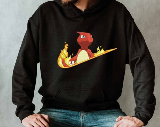 Anime Nke Pokemon Embroidered Sweatshirt Sweater