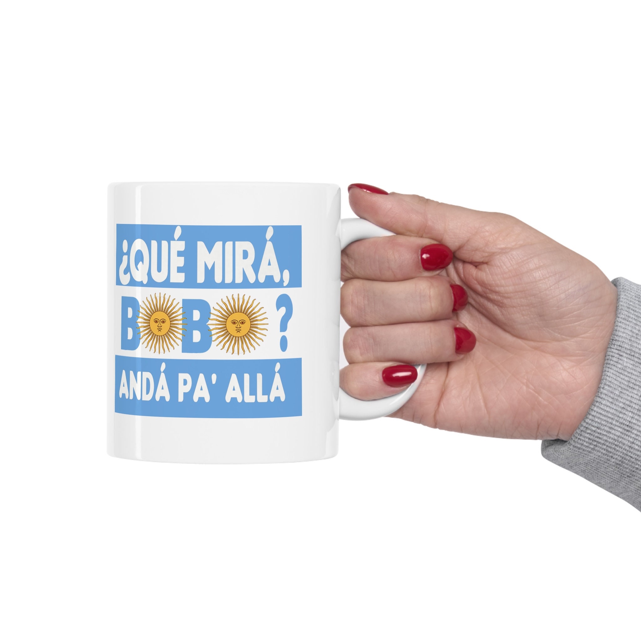 Qué Mira Bobo Messi Coffee World Cup 2022 Argentina Football Mug Qué Mira Bobo Messi Coffee World Cup 2022 Argentina Football Mug