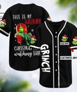 Custom The Grinch Is This Jolly Enough Merry Grinchmas Baseball Jersey