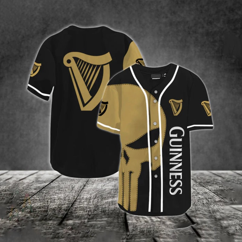 Guinness Beer Skull Baseball Jersey Christmas Gift Guinness Beer Skull Baseball Jersey Christmas Gift