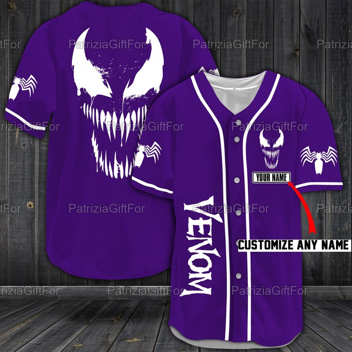 Personalized Venom Baseball Shirt Christmas Gifts Personalized Venom Baseball Shirt Christmas Gifts