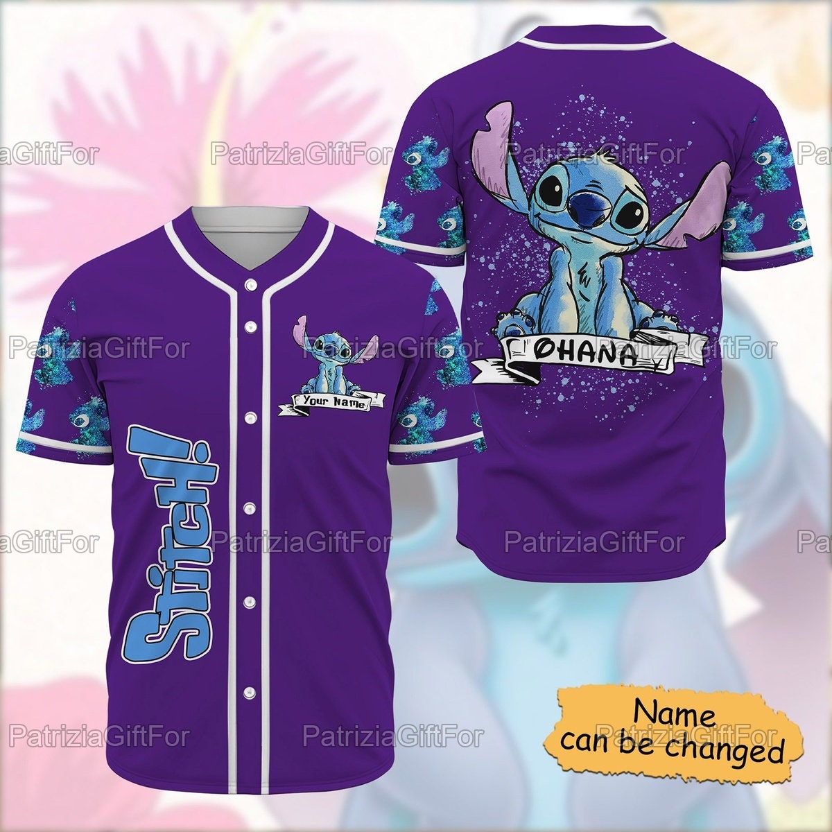 Personalized Stitch Color Birthday Baseball Shirt Personalized Stitch Color Birthday Baseball Shirt