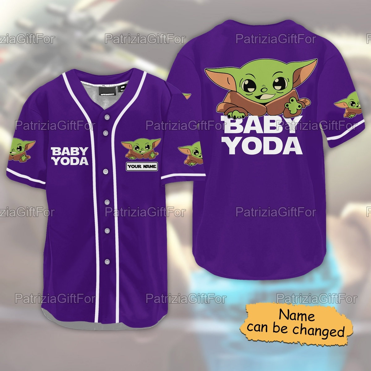 Customized Baby Yoda Star Wars Baseball Jersey Shirt Customized Baby Yoda Star Wars Baseball Jersey Shirt