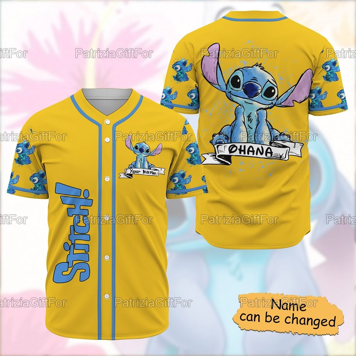 Personalized Stitch Color Birthday Baseball Shirt Personalized Stitch Color Birthday Baseball Shirt