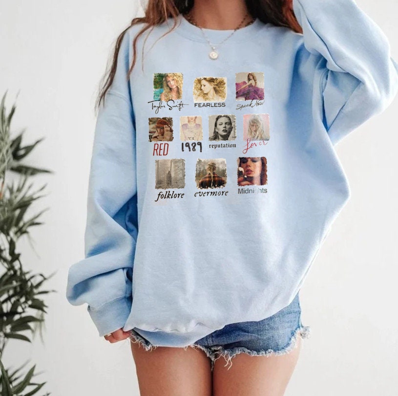 Taylor All Album Midnights Too Well Red Taylor's Version Sweatshirt Taylor All Album Midnights Too Well Red Taylor's Version Sweatshirt