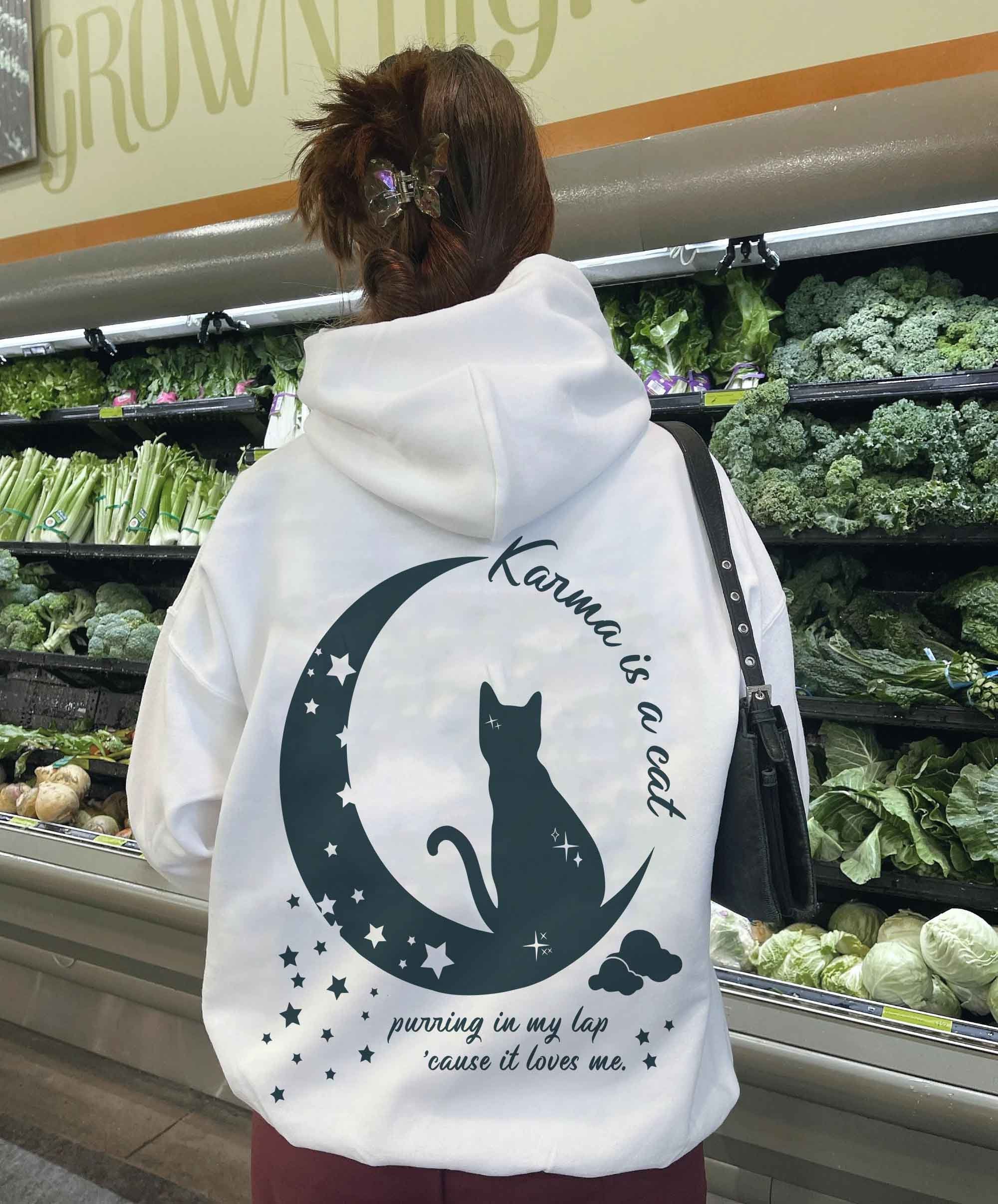 Karma Is A Cat Swiftie Music Lover Fan Sweatshirt Karma Is A Cat Swiftie Music Lover Fan Sweatshirt