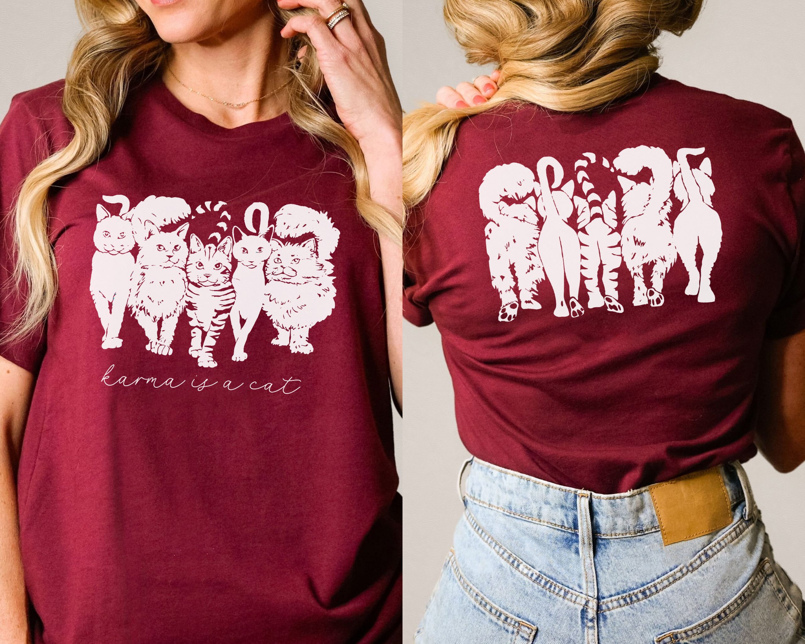 Vintage Style 90s Cats Linda Lori Midnights Karma Is A Cat Shirt Vintage Style 90s Cats Linda Lori Midnights Karma Is A Cat Shirt