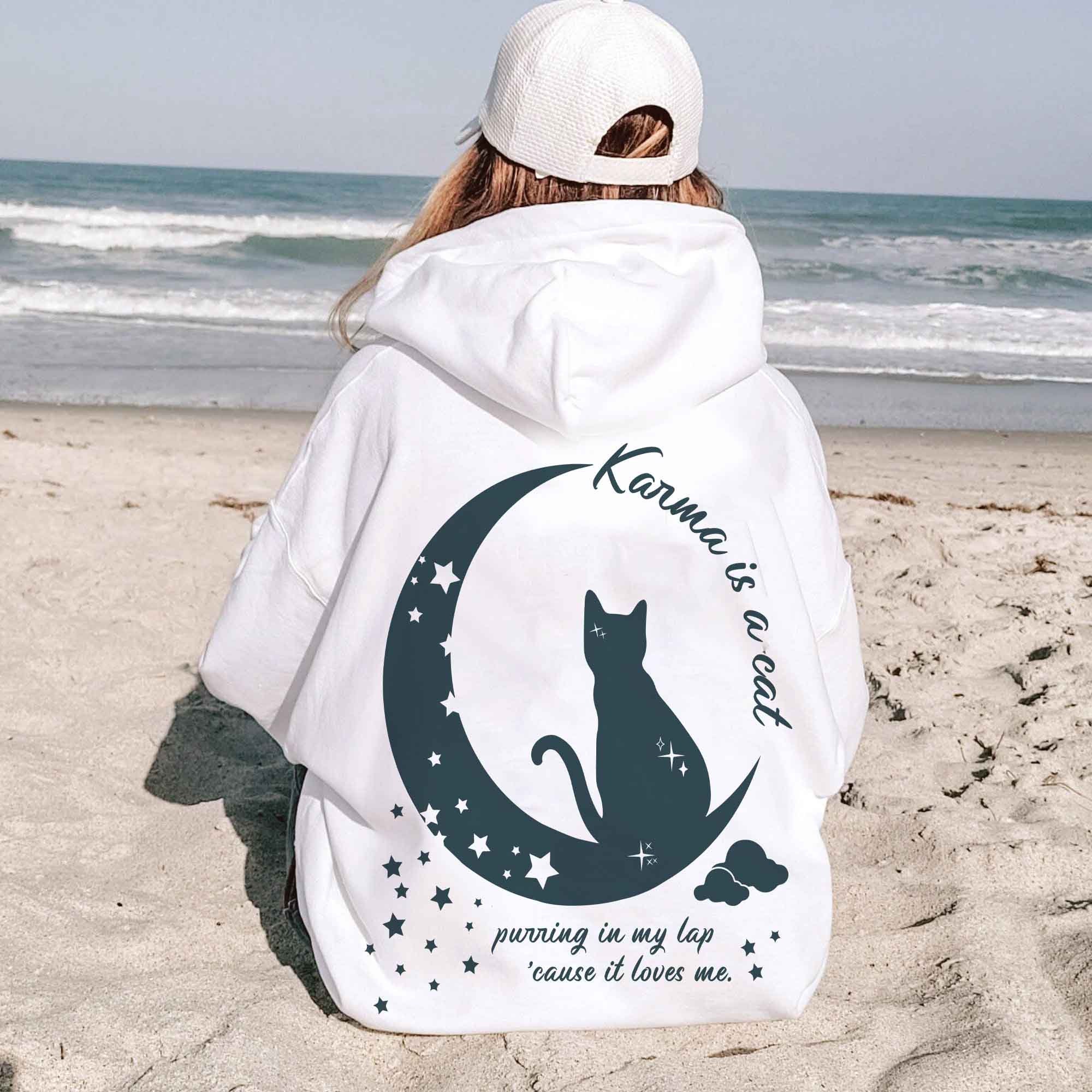 Karma Is A Cat Swiftie Music Lover Fan Sweatshirt Karma Is A Cat Swiftie Music Lover Fan Sweatshirt