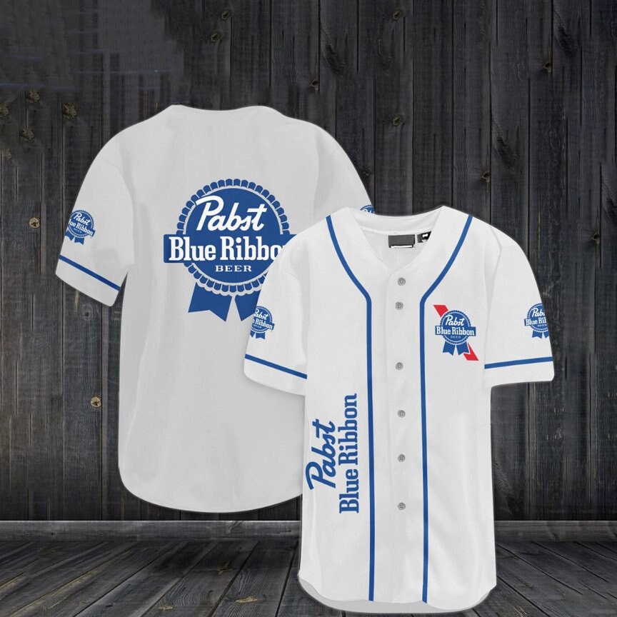 Pabst Blue Ribbon Christmas Baseball Jersey Pabst Blue Ribbon Christmas Baseball Jersey