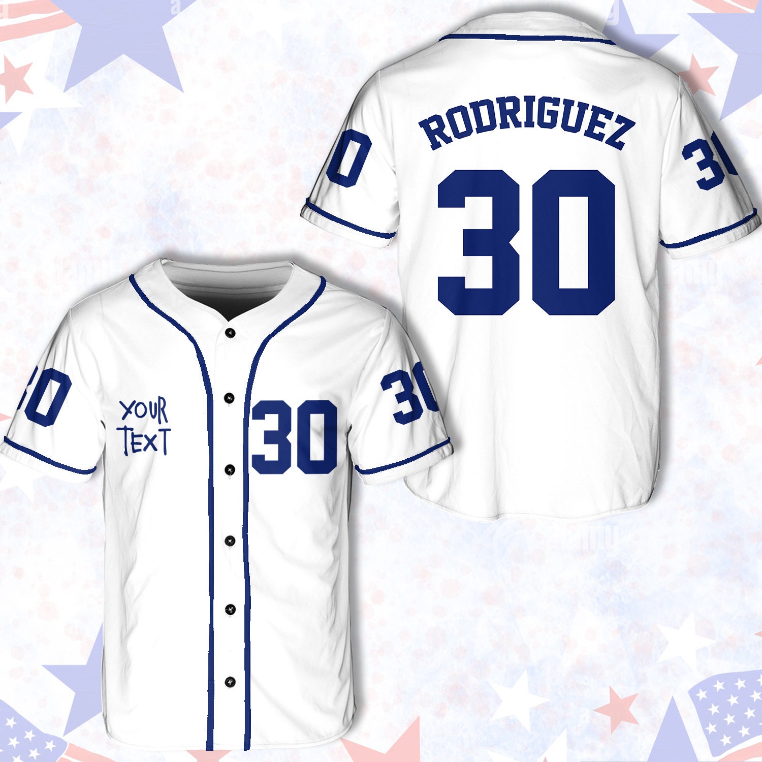 Personalization 30 Rodriguez Movie Lovers Baseball Jersey Personalization 30 Rodriguez Movie Lovers Baseball Jersey