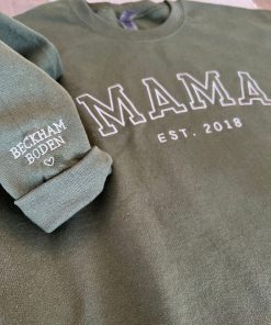 Personalized Custom Embroidered Sweatshirt For Mom