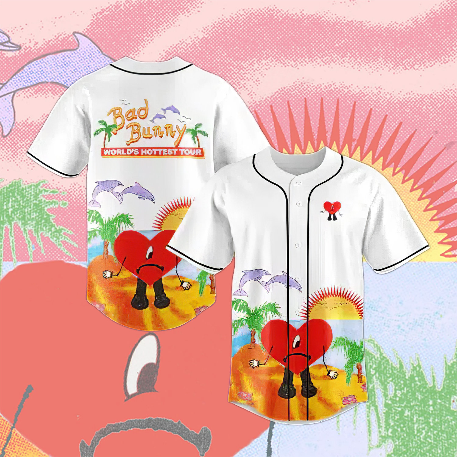 Puerto Rico Bad Bunny Un Verano Sin Ti Baseball Jersey Puerto Rico Bad Bunny Un Verano Sin Ti Baseball Jersey