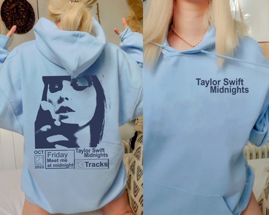 Taylor Midnights Album Cover 2022 Hoodie Taylor Midnights Album Cover 2022 Hoodie