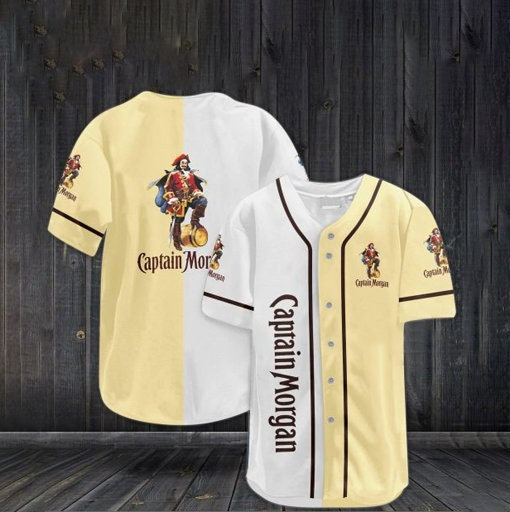 Vintage Captain Morgan Christmas Gift Baseball Jersey Vintage Captain Morgan Christmas Gift Baseball Jersey