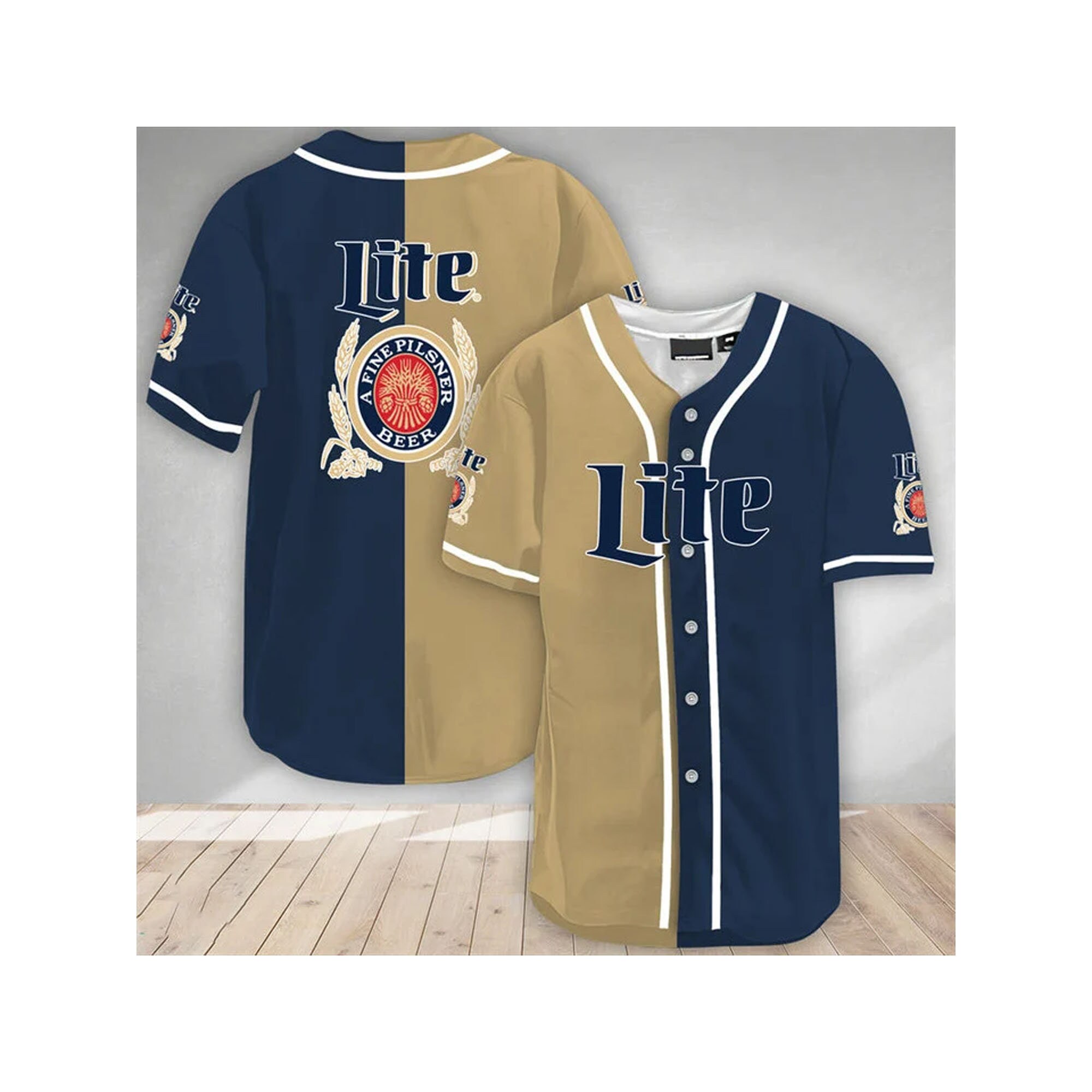 Vodka Lovers Miller Lite Baseball Jersey Shirt Vodka Lovers Miller Lite Baseball Jersey Shirt