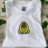 Minimal Orangutan Embroidered Shirt Cute Gift Ideas