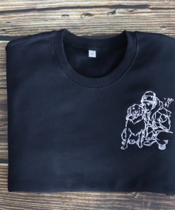 Custom Dog & You Embroidered Sweatshirt