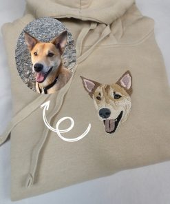 Custom Your Dog Using Photo Embroidery Hoodie