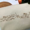 Embroidered Cat Face From Picture Sweatshirt