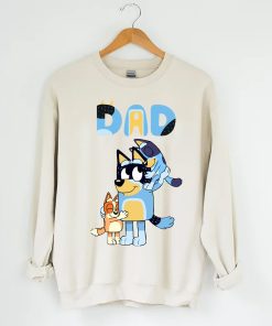 Dad Playing Son And Daughter Bluey Bingo Shirt