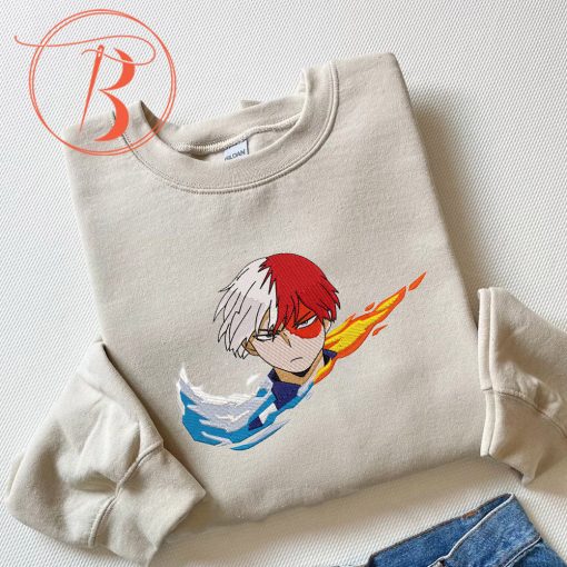 Nike X Todoroki My Hero Academia Embroidered Sand Sweatshirt