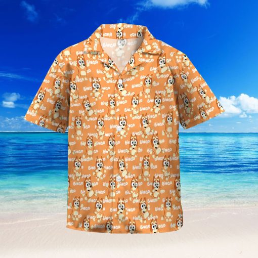 Bingo Bluey Hawaiian Shirt Birthday Tropical Aloha