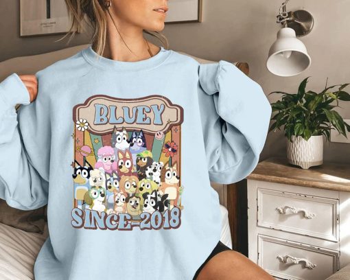 Bluey Characters Since 2018 Friends Shirt