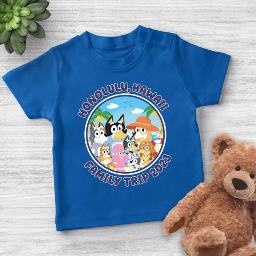 Bluey Family Trip 2023 Beach Summer Vacation Shirt